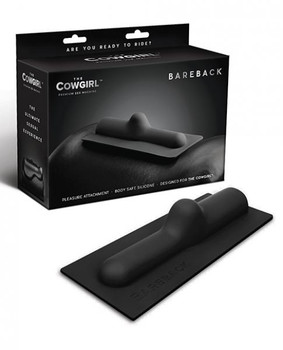 The Cowgirl Bareback Silicone Attachment - Black by Cotr inc
