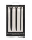 Shots Ouch Urethral Sounding Silicone Screw Plug Set - Black by Shots America LLC