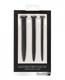 Shots Ouch Urethral Sounding Silicone Rugged Nail Plug Set - Black by Shots America LLC
