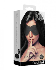 Shots Ouch Diamond Studded Eye Mask - Black by Shots America LLC