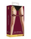 Shots Ouch Halo Thigh Cuffs - Burgundy by Shots America LLC