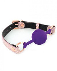 Spartacus Silicone Gag Leather Microfiber Lining Pink Best Sex Toy