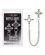 Nipple Grips 4 Point Nipple Press W/chain - Silver Best Adult Toys
