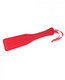 Spartacus Pu Paddle W/reverse Plush - Red Adult Toys