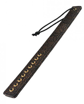 Spartacus Paddle with Gems Brown Floral Print Adult Toys