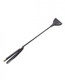 Plesur 21 inches Wide Tip Leather Crop - Black by S & g entertainment / plesur