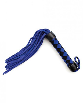 Plesur 15 inches Leather Flogger Blue Best Adult Toys