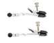 Spartacus Adjustable Broad Tip Nipple Clamps W/Purple Beads - Product SKU CNVELD-1990-103