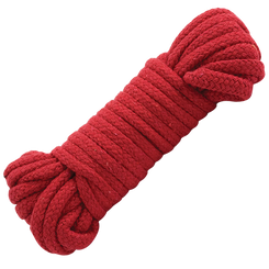 Japanese Style Bondage Rope Cotton Red 32 Feet Adult Sex Toy
