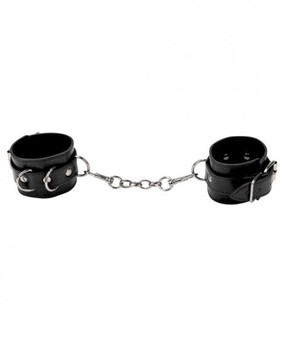 Ouch Leather Cuffs For Hand and Ankles Black Best Adult Toys