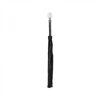 Sparkling Round Metal Handle Leather Flogger Adult Toys