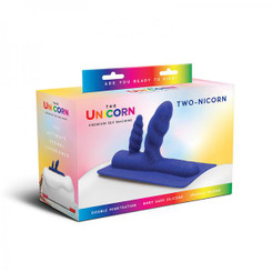 The Unicorn Two-nicorn Silicone Attachment Sex Toy