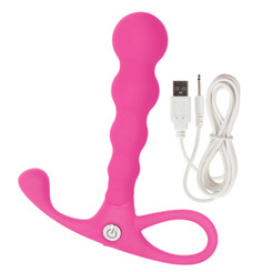 The Embrace Beaded Anal Probe Pink Vibrator Sex Toy For Sale