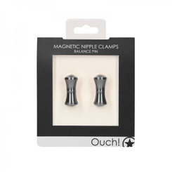 Ouch Magnetic Nipple Clamps - Balance Pin - Grey Best Sex Toy