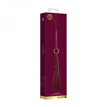 Ouch Halo Flogger Burgundy Best Sex Toy