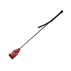 Leather Riding Crop Burgunday & Black Accessories Sex Toy
