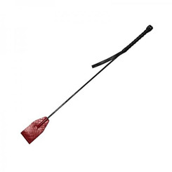 Leather Riding Crop Burgunday & Black Accessories by Rouge Garments LTD.