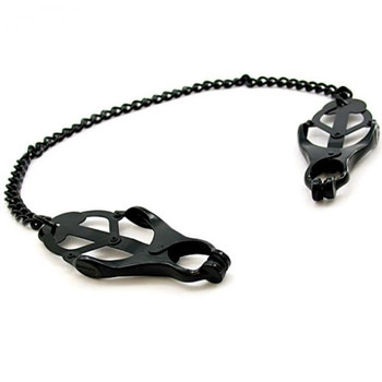 H2h Nipple Clamps Jaws W/chain (black) Best Adult Toys