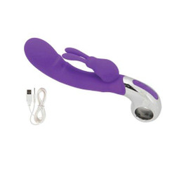 Embrace Bunny Wand Purple Vibrator Sex Toy