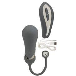 Embrace Lovers Remote Control Vibrator Grey Adult Toy