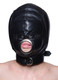 Leather Padded Hood With Mouth Hole Medium/Large Adult Sex Toy