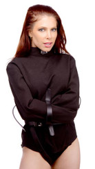 Strict Leather Black Canvas Straitjacket Large by XR Brands