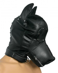 Ultimate Leather Dog Hood Black by XR Brands