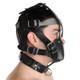 XR Brands Strict Leather Padded Muzzle - Product SKU CNVXR-SV515