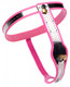 Pink Stainless Steel Adjustable Female Chastity Belt by XR Brands - view 4