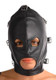 Asylum Leather Hood With Removable Blindfold And Muzzle M/L by XR Brands - view 2