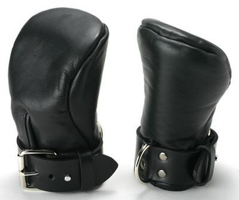 Strict Leather Deluxe Padded Mitts ML by XR Brands