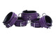 Purple 5 Piece Locking Leather Bondage Set Best Adult Toys