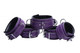 Purple 5 Piece Locking Leather Bondage Set by XR Brands
