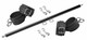 Black Doggy Style Spreader Bar Kit With Cuffs Bulk by XR Brands - view 2