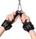 Strict Leather Fleece Lined Suspension Cuffs Black Sex Toy