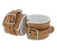 Leather Padded Hospital Style Restraints Brown Ankle by XR Brands
