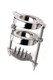 Stainless Steel Spiked CBT Testicle Stretcher And Crusher by XR Brands - view 2
