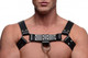 English Bull Dog Harness With Erection Strap Black by XR Brands - view 4