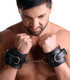 XR Brands Leather Padded Premium Locking Wrist Restraints Black - Product SKU CNVXR-VF230-WRIST
