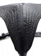 Spiked Leather Confinement Jock Strap Black by XR Brands - view 3