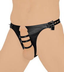 Strict Leather Harness With 3 Penile Straps Best Sex Toy