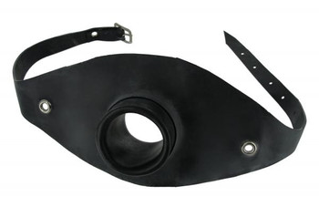 Rubber Open Mouth Piss Gag Black Bulk by XR Brands