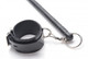 Leather Wrapped Spreader Bar With Cuffs Black by XR Brands - view 2
