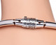 Stainless Steel Combination Lock Slave Collar by XR Brands - view 4