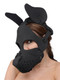 XR Brands Neoprene Dog Hood With Removable Muzzle Black - Product SKU CNVXR-AD679