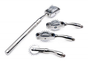 Deluxe Wartenberg Wheel Set With Travel Case Adult Sex Toy