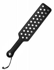 Strict Leather Studded Paddle Black Sex Toy