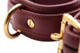 Strict Leather Burgundy Locking Ankle Cuffs by XR Brands - view 2