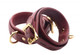 Strict Leather Burgundy Locking Ankle Cuffs by XR Brands - view 3
