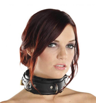 Strict Leather Premium Fur Lined Locking Collar XL by XR Brands